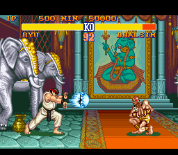 Street Fighter II - The World Warrior (Europe) In game screenshot